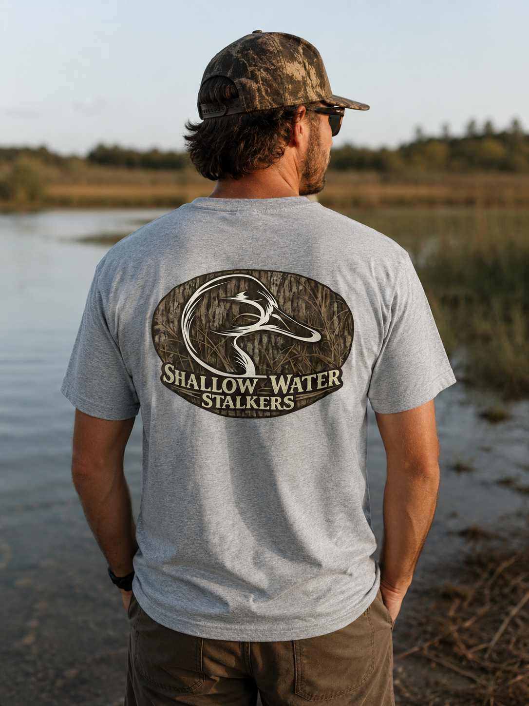 Duck Camo Logo Tee / Shallow Water Stalkers