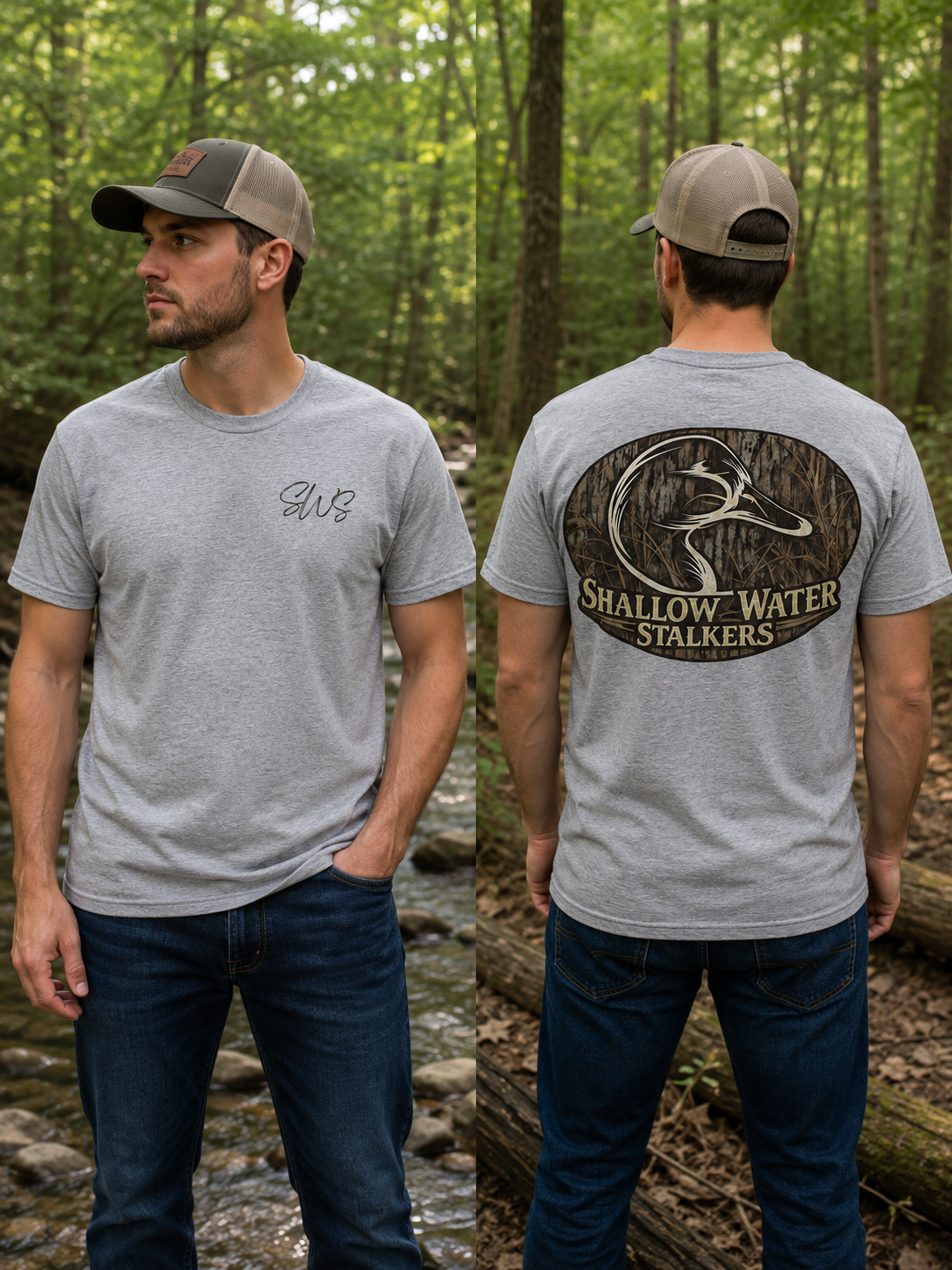 Duck Camo Logo Tee / Shallow Water Stalkers