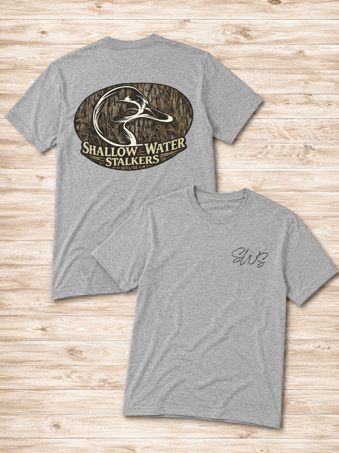 Duck Camo Logo Tee / Shallow Water Stalkers