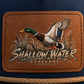 Shallow Water Stalkers Turkey Leather Patch Rope Trucker Hat Navy/Tan