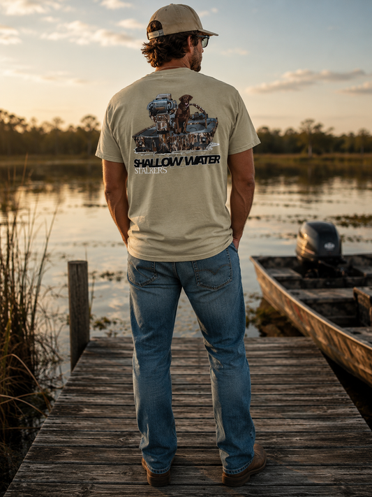 Camo Mud Boat Tee | Shallow Water Stalkers
