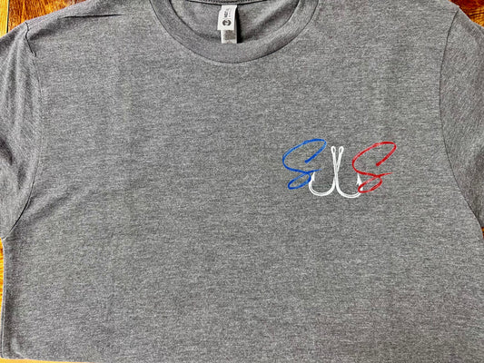 Clearance T-Shirt - Red, White & Blue Bass