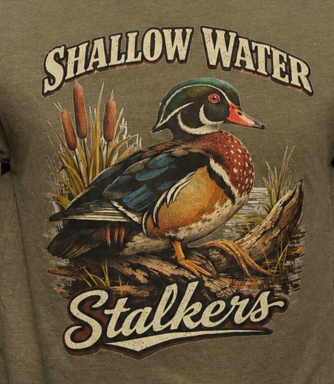 Wood Duck Hunting T-Shirt – Unisex Military Green