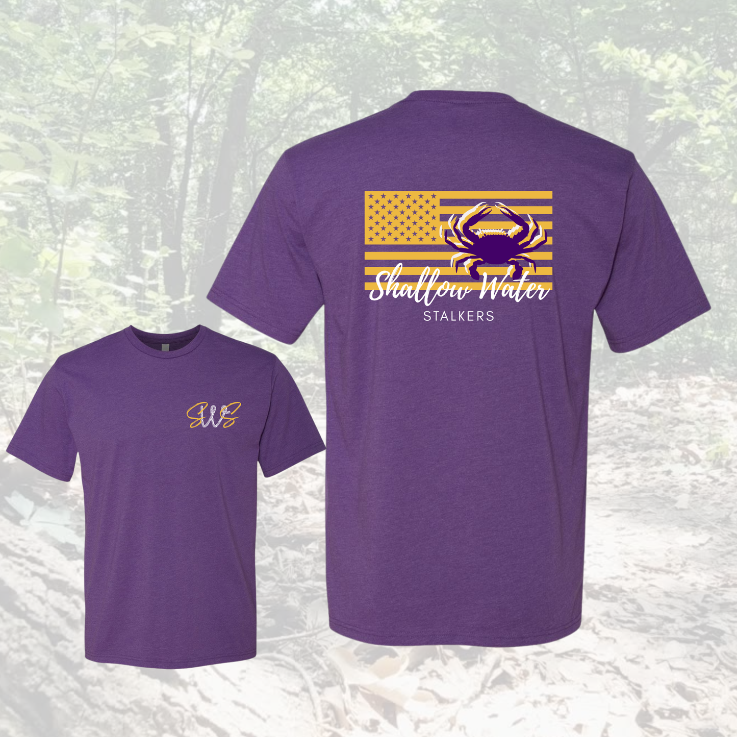 Purple & Gold Crab Tee