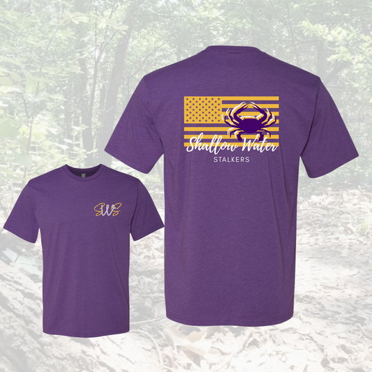 Purple & Gold Crab Tee